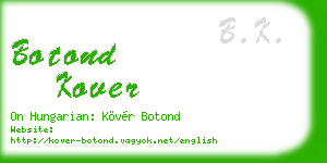 botond kover business card